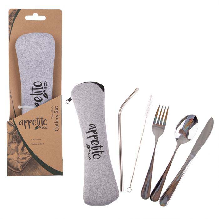 D.Line 5 Piece S/S Traveller's Cutlery Set