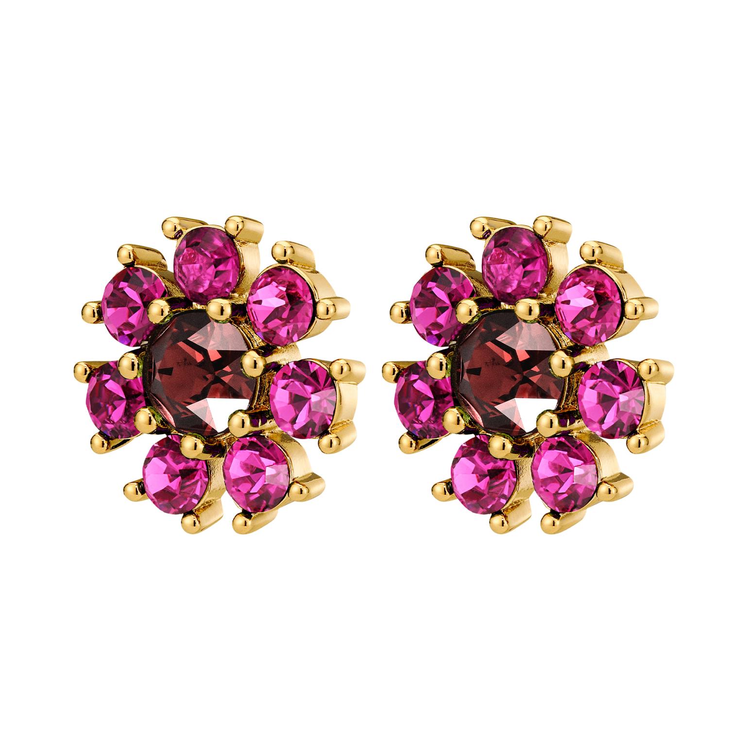 Dyrberg Kern Aude Sg Pink Wine Earring