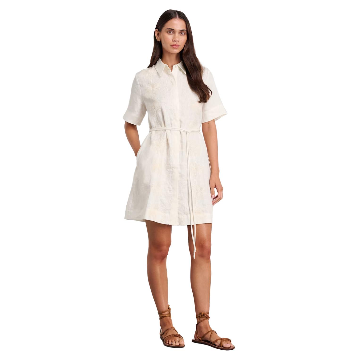 JAG Aimee Linen Palm Dress