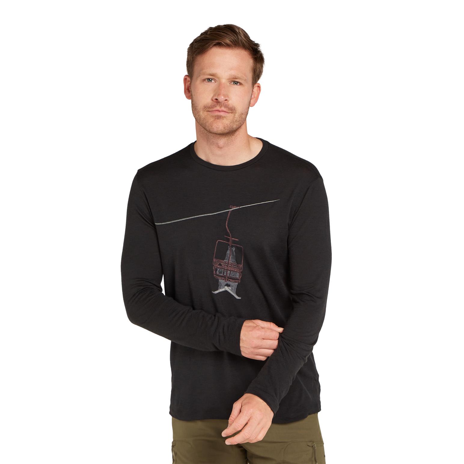 Icebreaker M Merino 150 Tech Lite LS Tee Bear Lift