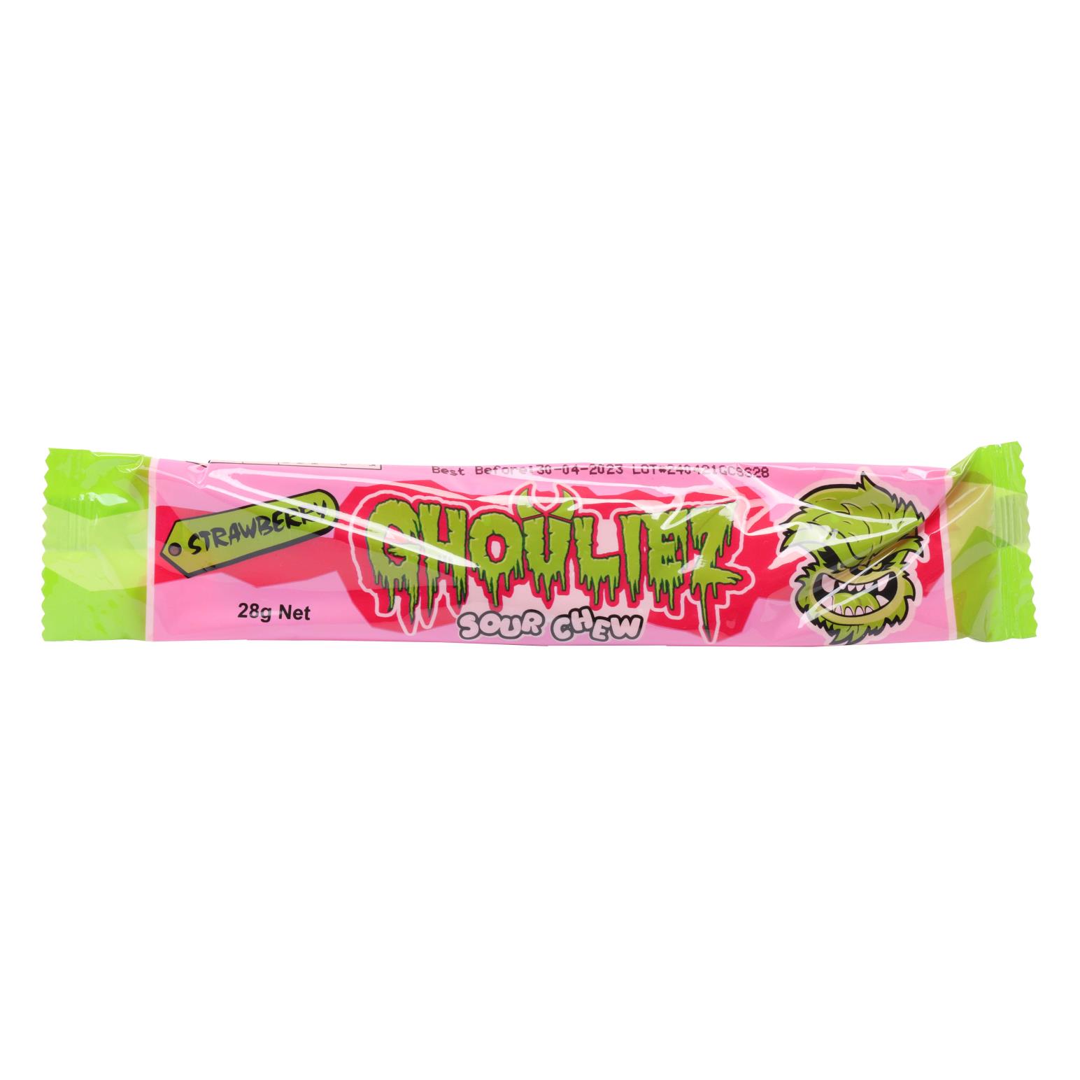 Ghouliez  Chews Sour Strawberry - 28g