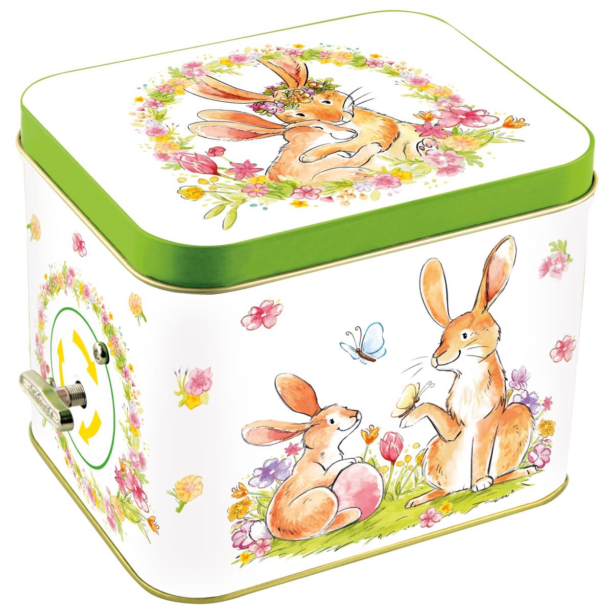 Windel Easter Bunny Tin Music Box with Milk Chocolates 138g