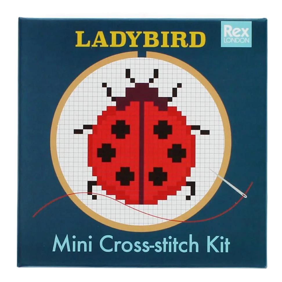 You Monkey Mini Cross-Stitch Kit - Ladybird