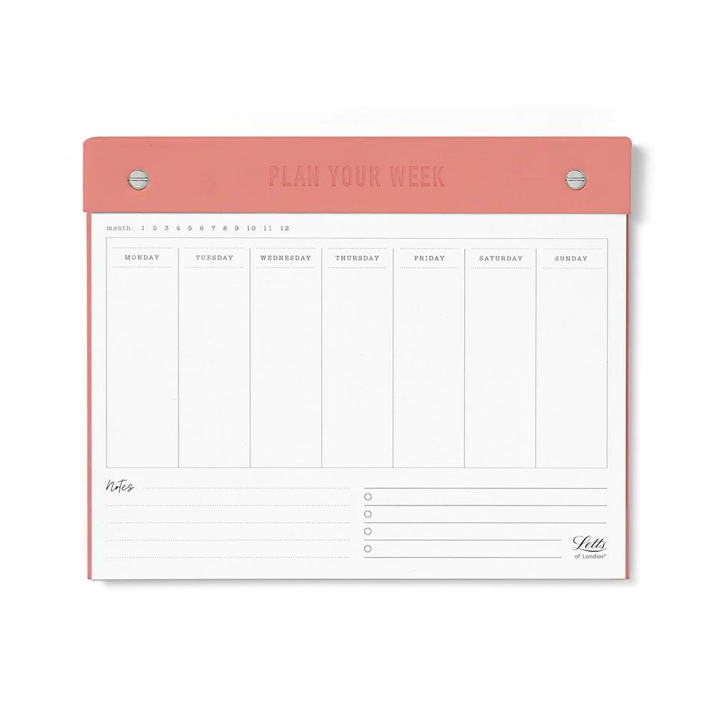 Letts Of London Undated Weekly Planner 250X200mm Conscious Clay