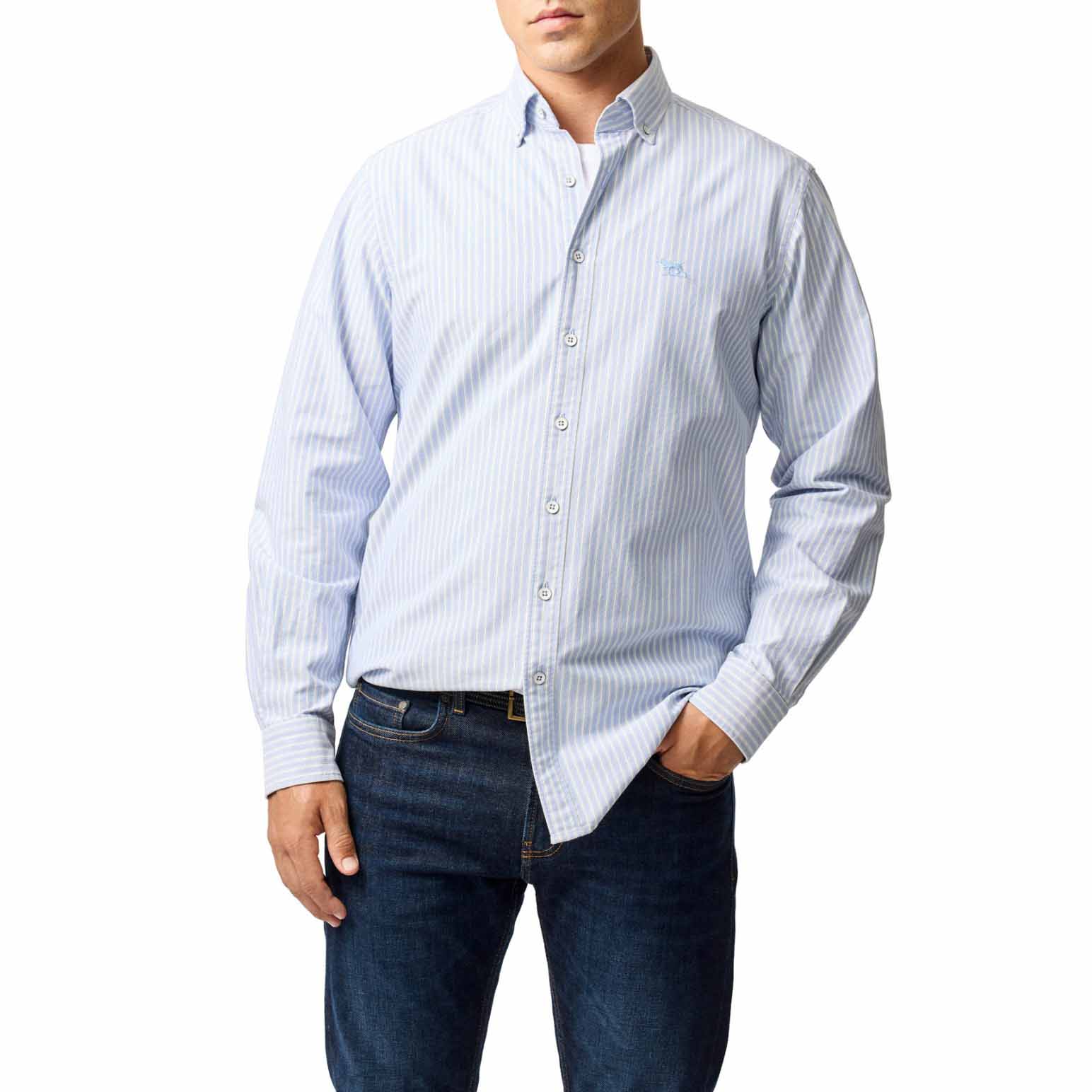 Rodd & Gunn Gunn Oxford Stripe 4 Ls Shirt