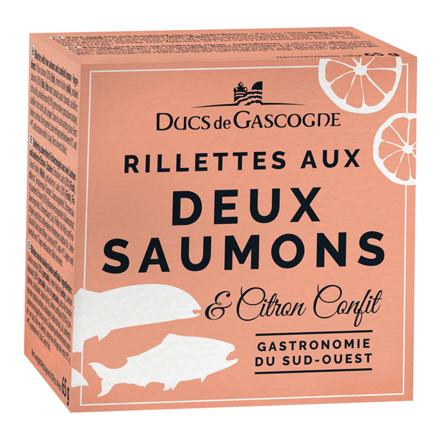 Ducs De Gascogne Rillettes with Two Salmon & Confit Lemon 65g