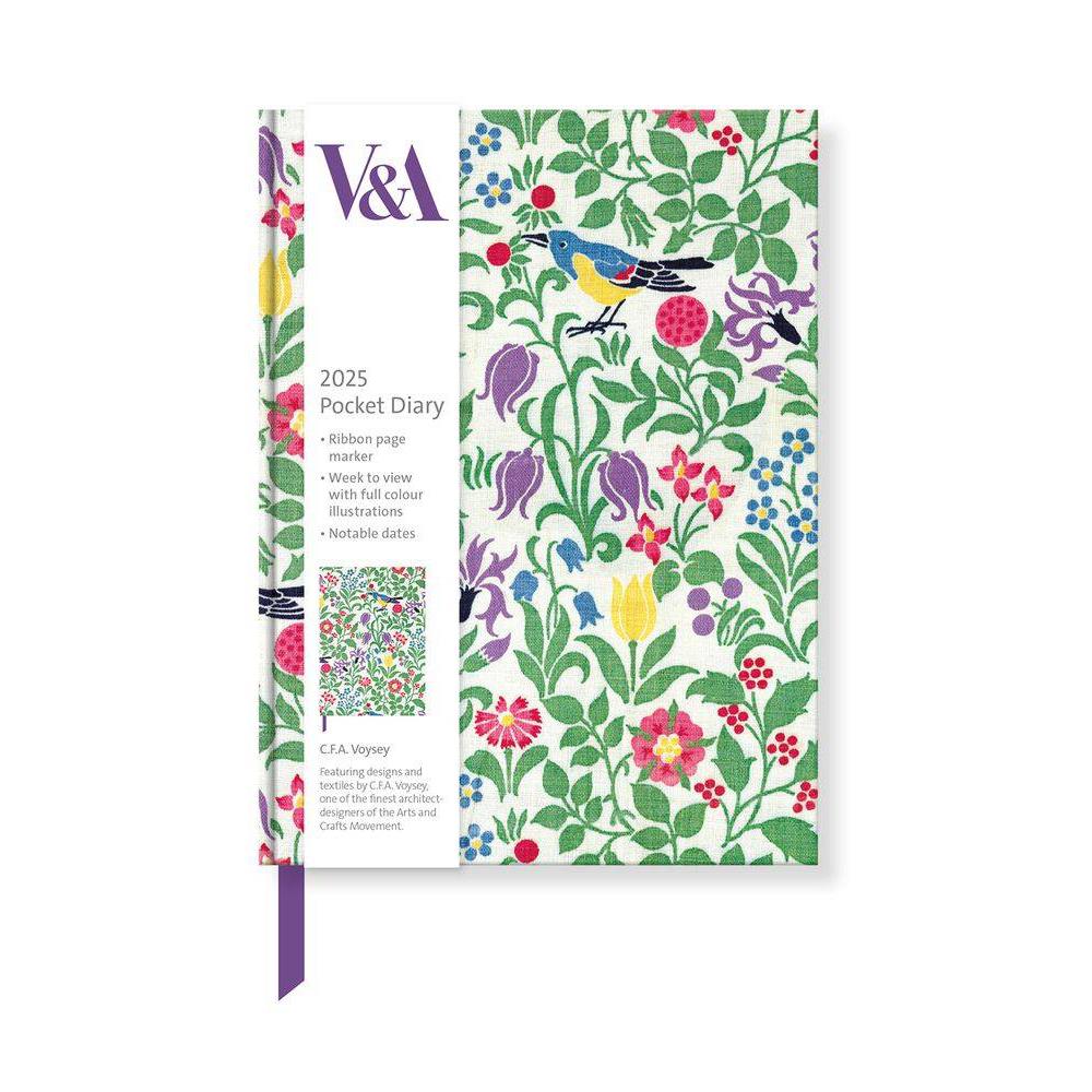 Museums & Galleries 2025 A6 Pocket Diary CFA Voysey