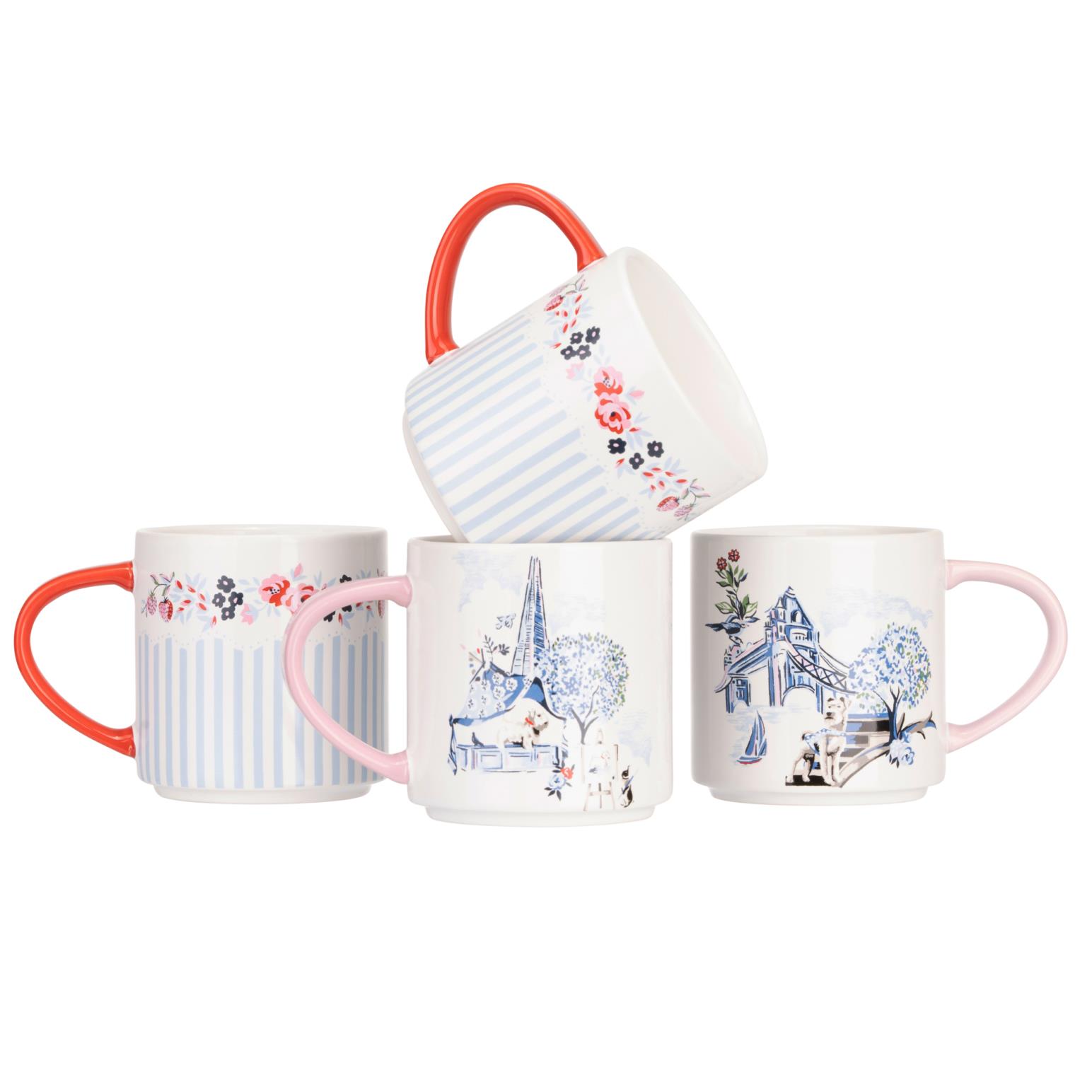 Cath Kidston London 4Pk Stacking Mug