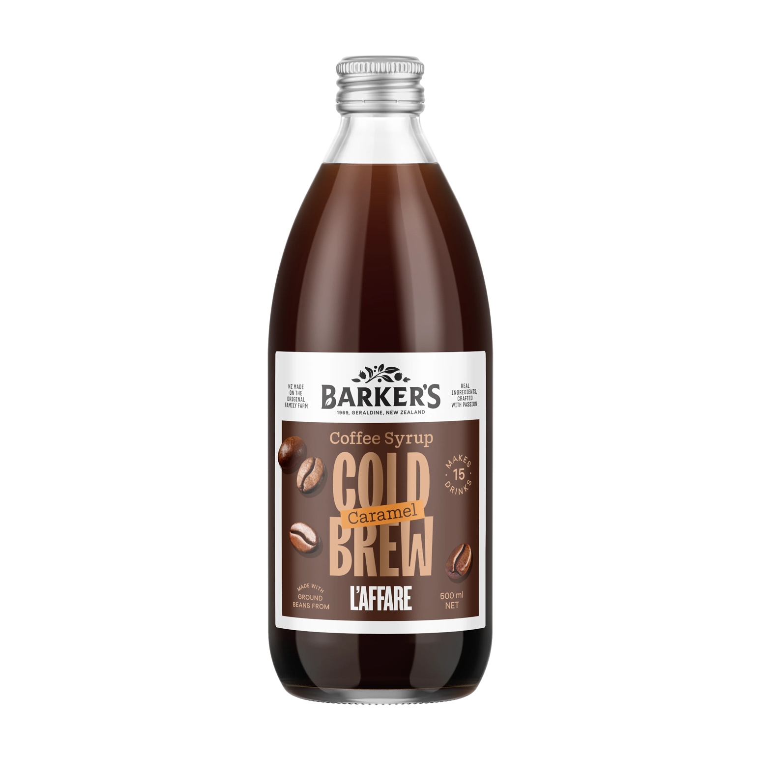 Barker's Caramel Cold Brew Coffee Syrup 500ml