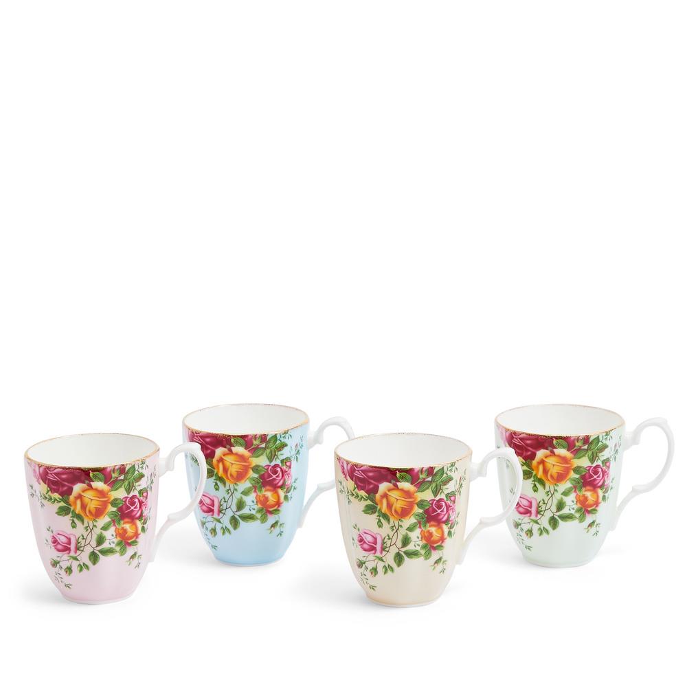 ROYAL ALBERT TABLEW FORMALRA OCR DWS/4 MUGS O.4Ltr MIXED ACCEN