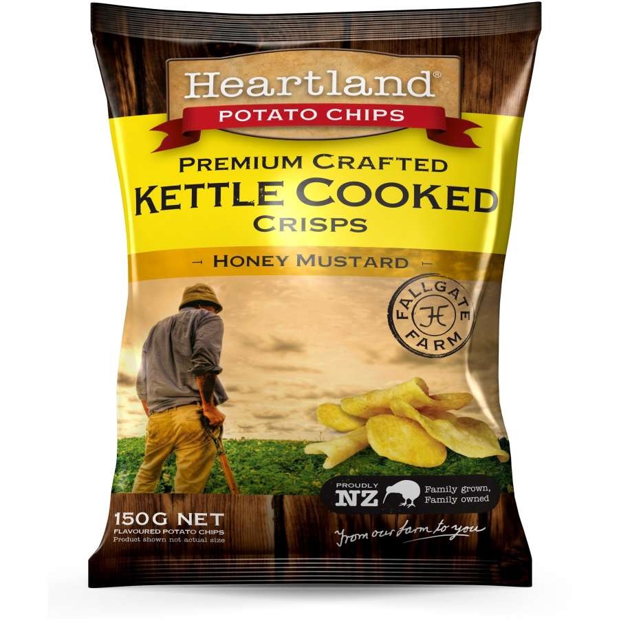 Heartland Honey Mustard Kettle Crisps 150g