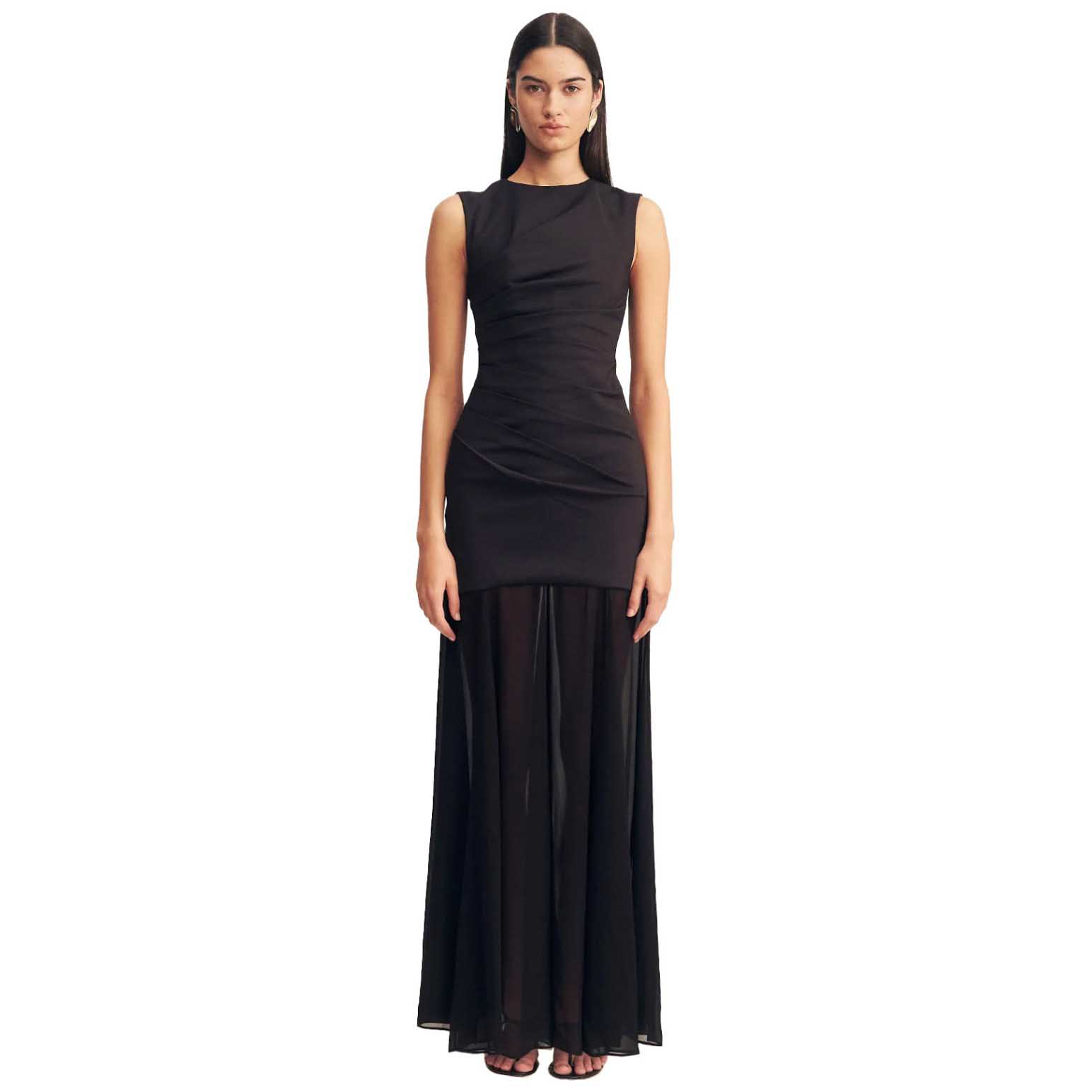 Shona Joy Blainey Open Back Draped Maxi Dress