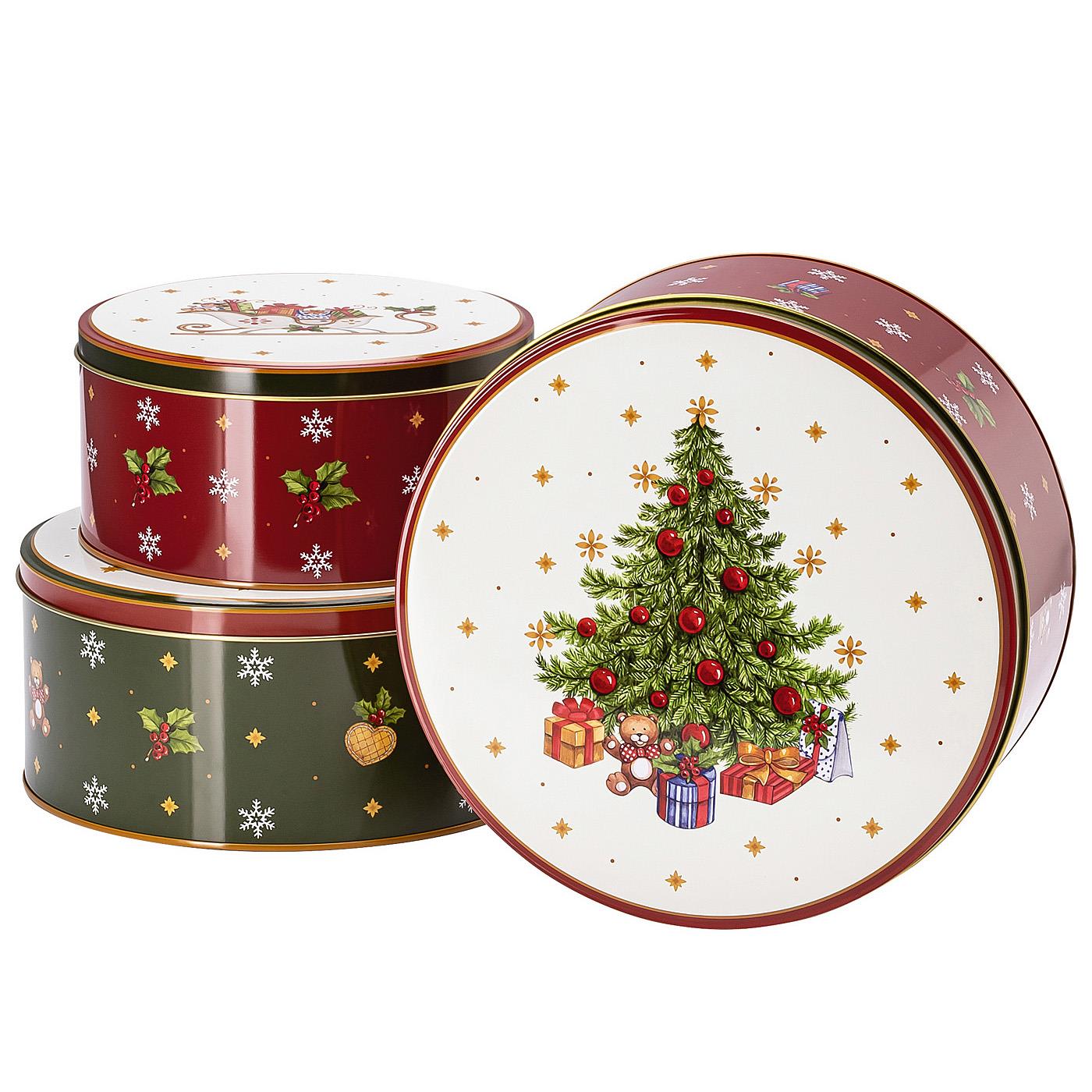 Hutschenreuther Happy Wintertime Set Of 3 Biscuit Tins