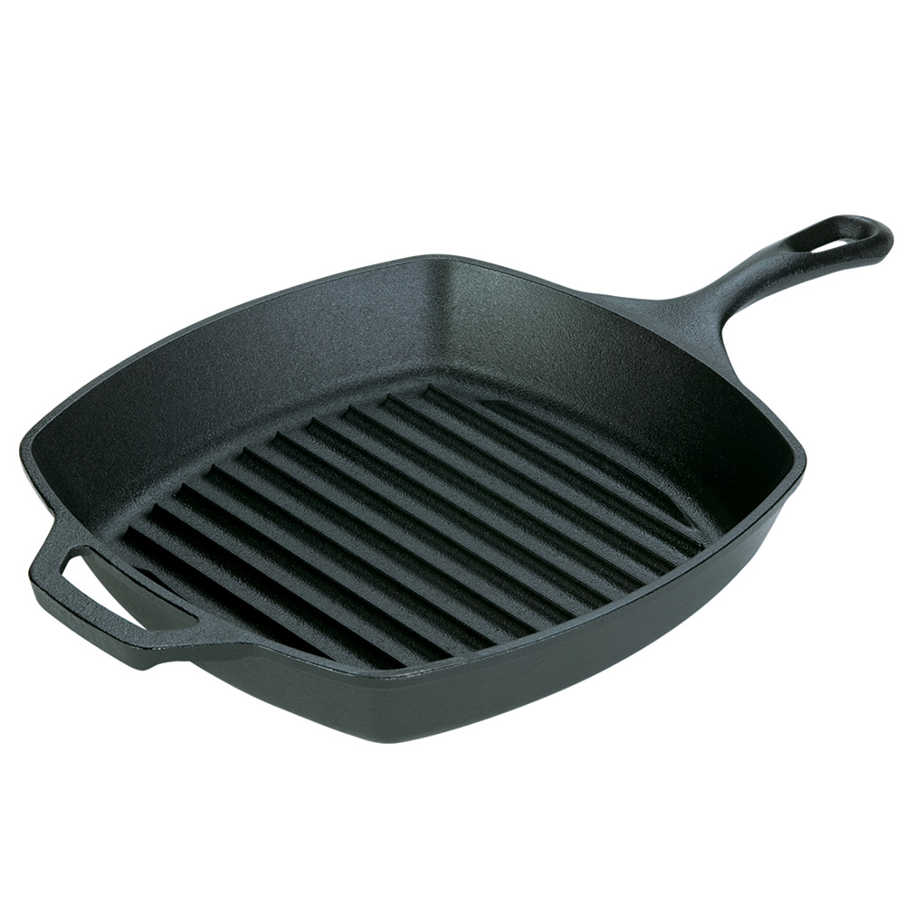 Lodge Logic Cast Iron Square Grill Pan 26.7 x 4.5cm