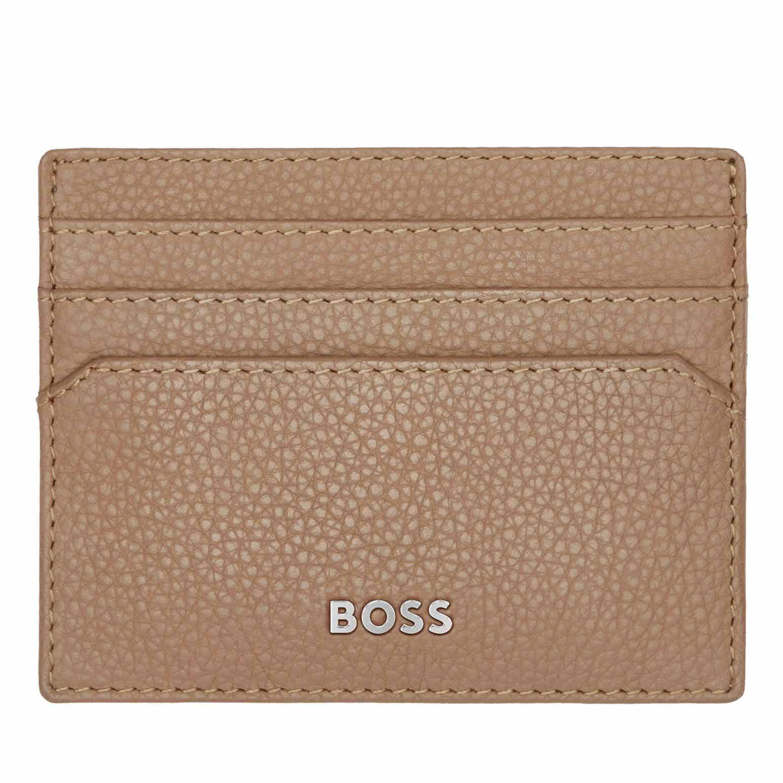 Hugo Boss Card Holder Classic Grained Camel