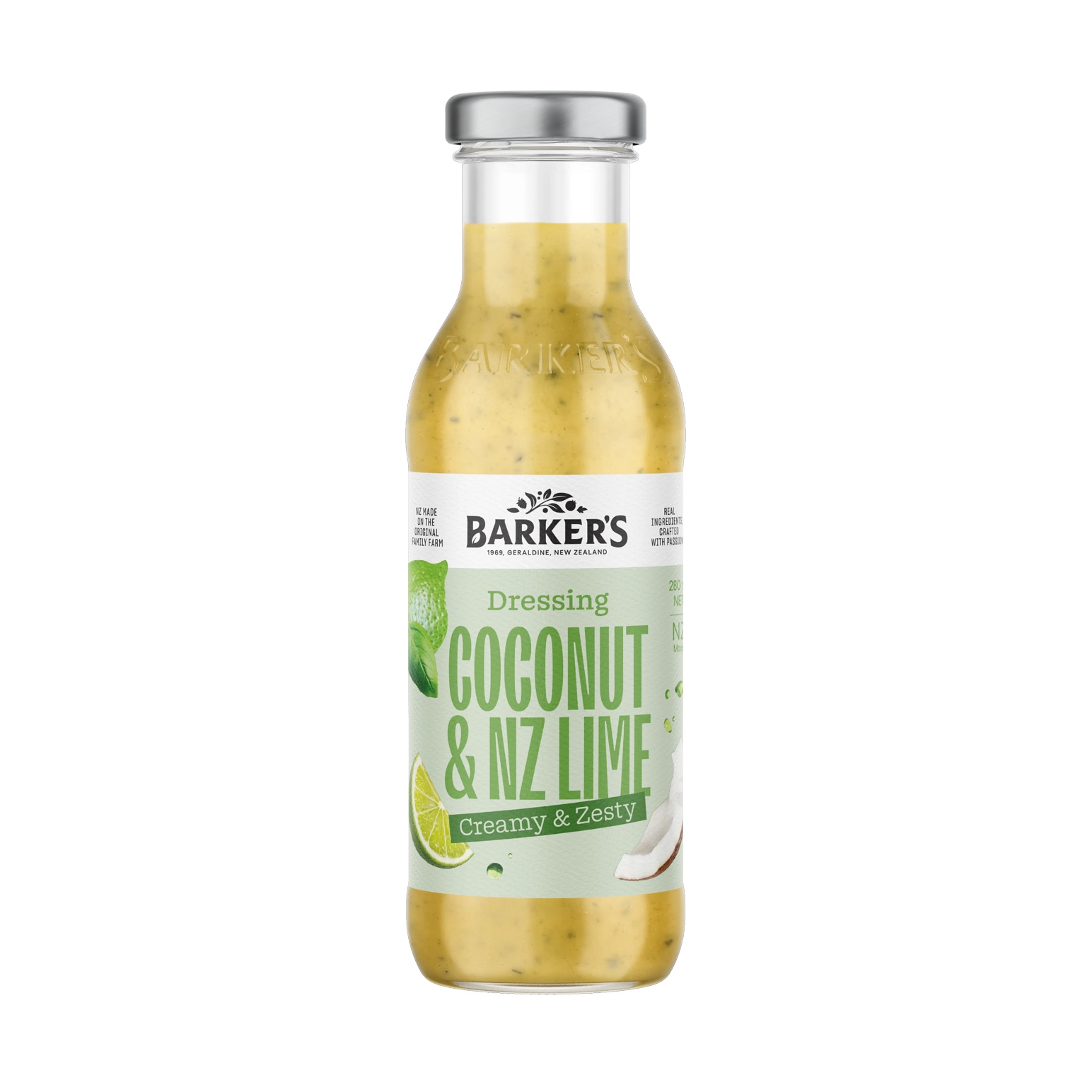 Barker's Coconut & NZ Lime Dressing 280ml