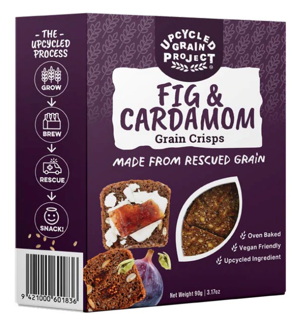 Upcycled Grain Project Fig & Cardamon Grain Crisps 90g